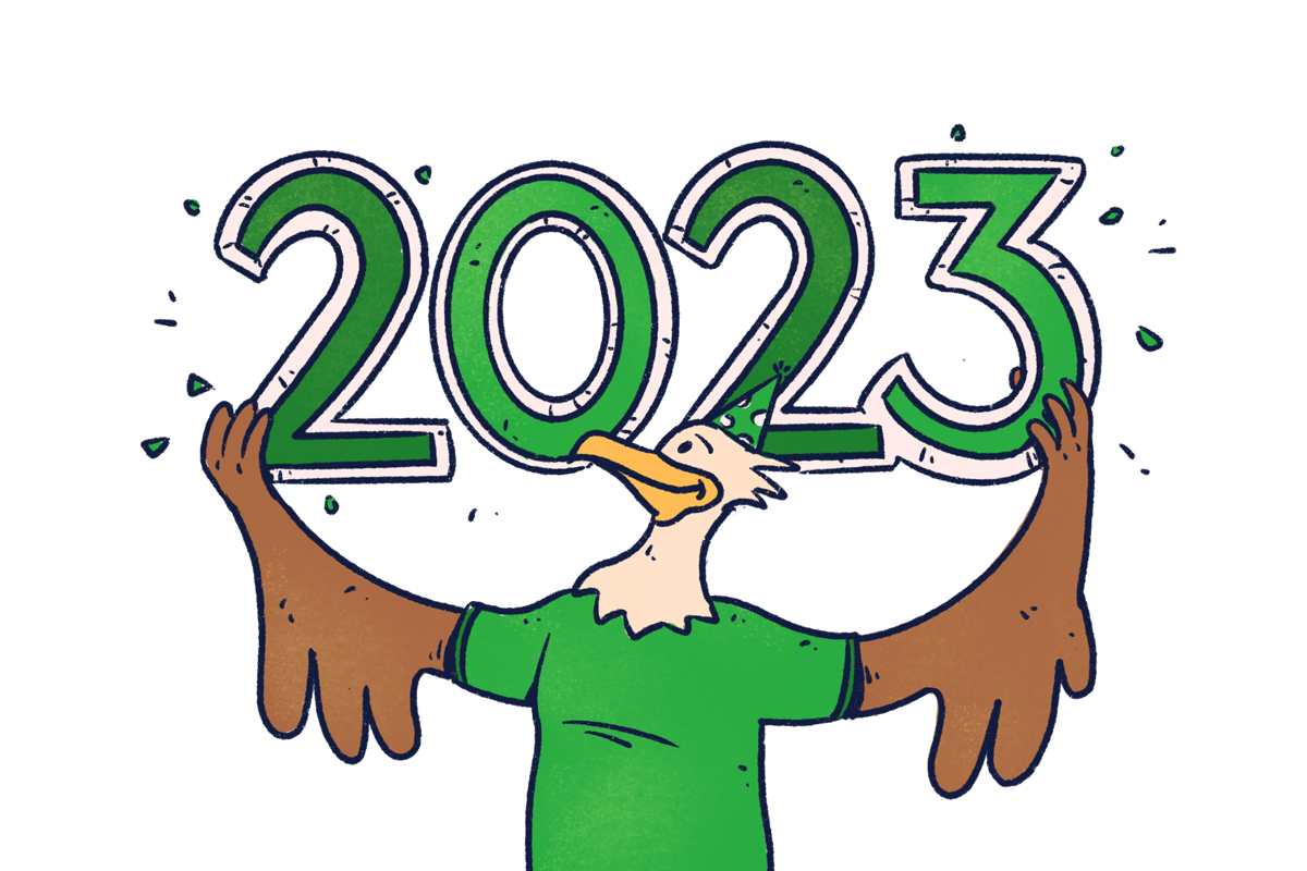 FreeAgent celebrating 2023 illustration